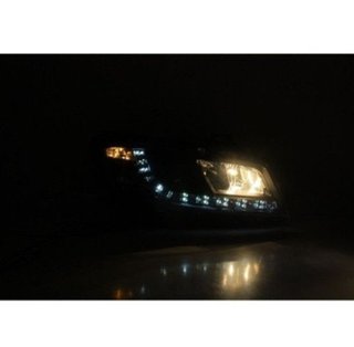 Faros delanteros LED para Fiat Stilo Black