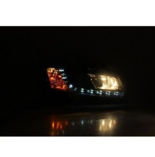 Faros delanteros LED para Fiat Stilo Black