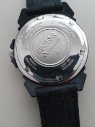Orologio Sector Cronografo Nero Giallo