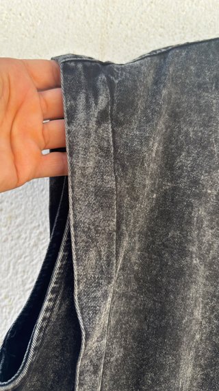 Mono vaquero corto negro Talla M