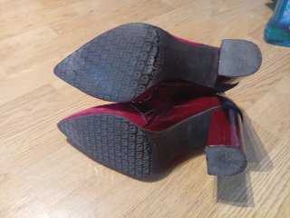 Botines Lodi Ante y Charol Burdeos Talla 37