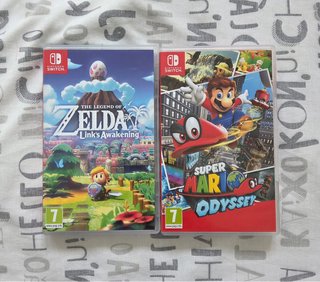 Zelda Links Awakening y Super Mario Odyssey switch