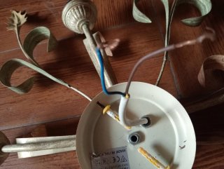 Lampadario vintage floreale