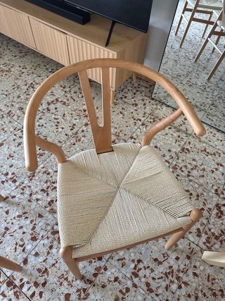Mesa de comedor bambú Ikea y 4 sillas Voxlov