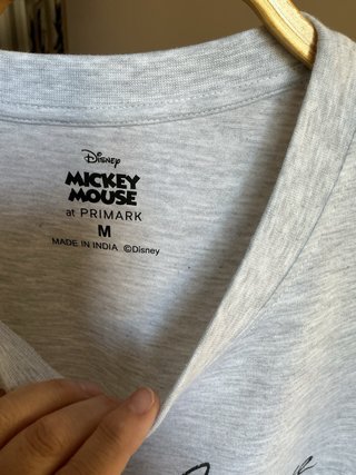 Camiseta Mickey Mouse Disney Gris Talla M Nueva