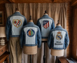 Chaqueta Vaquera Real Madrid Custom Vintage
