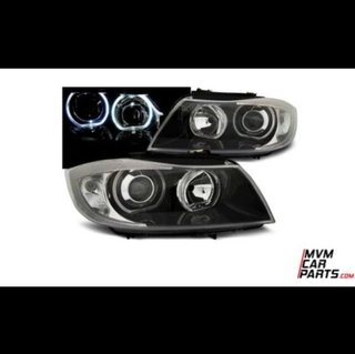 Faros Angel eyes para BMW E90 look Xenon