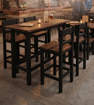 Taburetes Barra Madera (mínimo6)