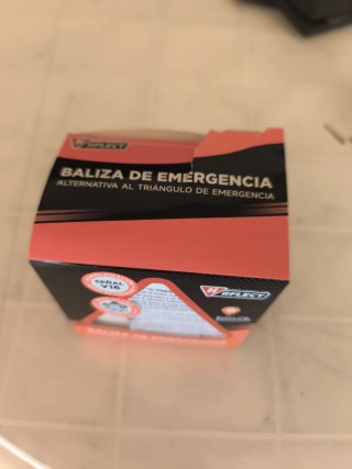 Luz emergencia coche