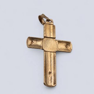 Cruz 18k Oro Jesucristo Relieve