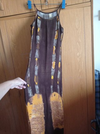 Vestido bohemio artesanal talla xs
