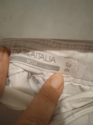Pantaloncini bianchi bambino