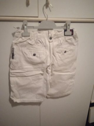 Pantaloncini bianchi bambino