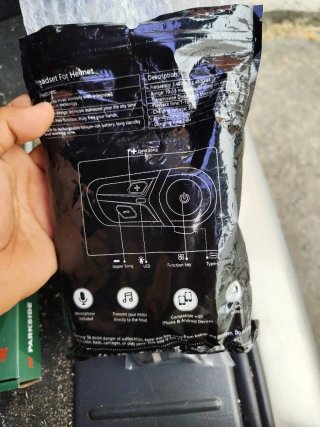Intercomunicador Bluetooth Moto Negro/Azul