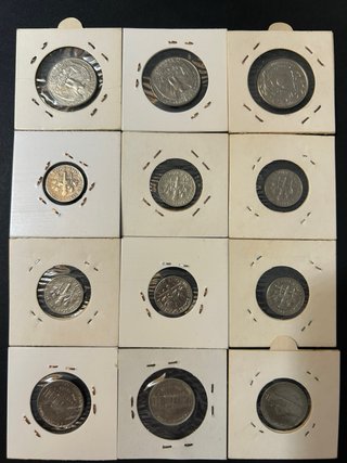 Lote 12 Monedas USA antiguas