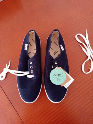 Zapatillas Victoria Mujer Azul Marino