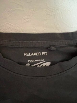 Camiseta Pull&Bear Negra Talla L