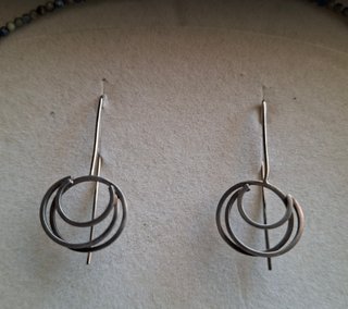 Collar y Pendientes Plata con piedras
