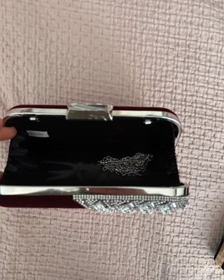 Bolso de fiesta pedrería y terciopelo