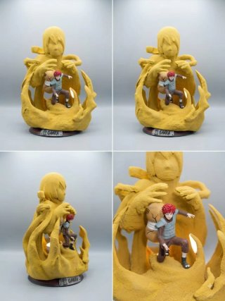 Figura Resina 3D Gaara Pintada a Mano