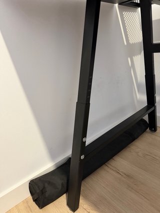 Scrivania Gaming Nero Metallo e Legno