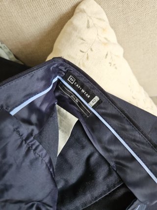 Traje de vestir azul marino Easy Wear slim fit