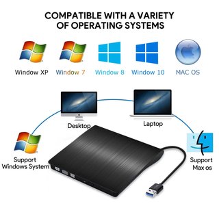 Grabadora Reproductor Externa USB 3.0 CD/DVD RW