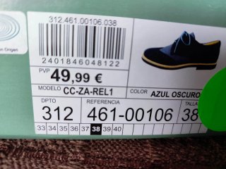 Zapatos vestir niño Coconut azul Talla 38