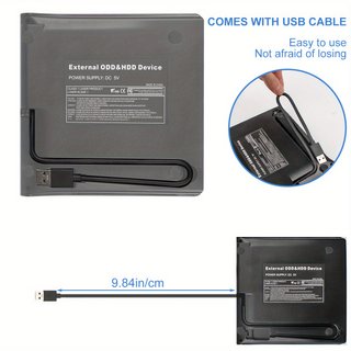 Grabadora Reproductor Externa USB 3.0 CD/DVD RW