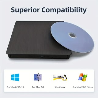 Grabadora Reproductor Externa USB 3.0 CD/DVD RW
