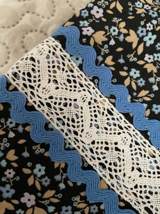 Falda  manchega estampada Cintura adaptable y bajo