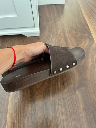 Chanclas Zara Serraje Marrón
