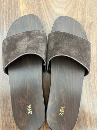 Chanclas Zara Serraje Marrón