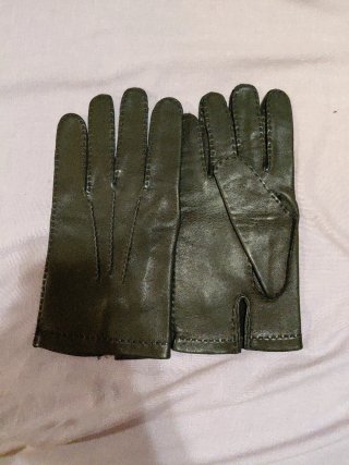 Guantes de piel blanda auténtica negro
