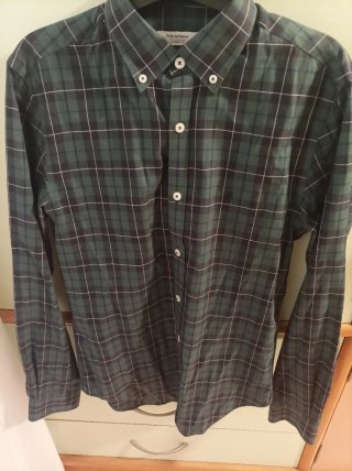 Camisa Pedro del Hierro cuadros verde Talla S