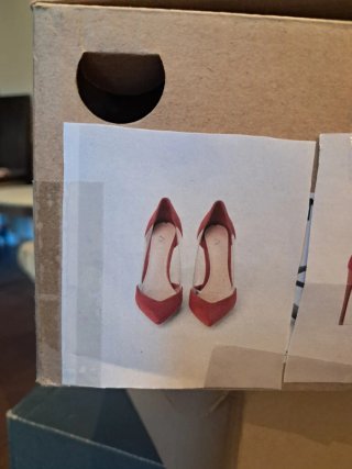 Zapatos de tacón Zara rojos