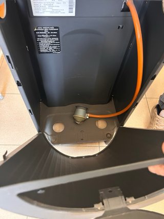 Estufa de gas Helius Superser Negra