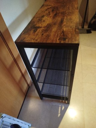 Mueble recibidor madera y metal