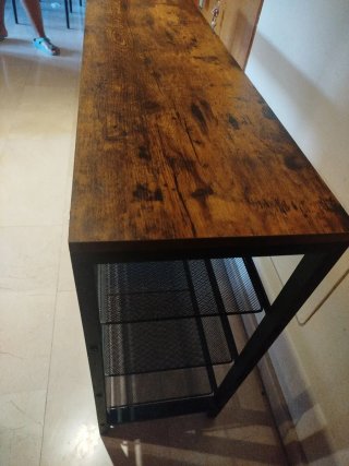Mueble recibidor madera y metal