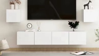 Mueble de salón blanco