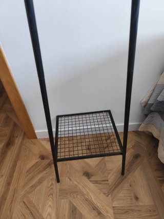 Perchero pared zapatero Ikea negro