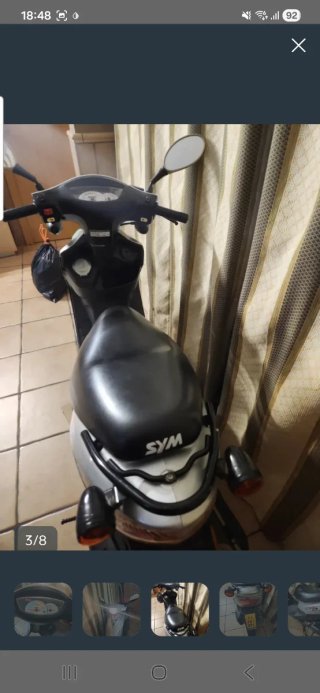 Moto Scooter SYM 49cc Plata
