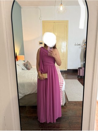 Vestido Mango Morado Talla M