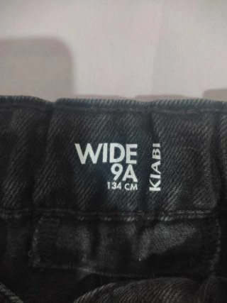 Pantalón vaquero, negro,niña, talla 9 años