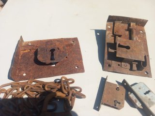 Lote de llaves cerraduras candado antiguo