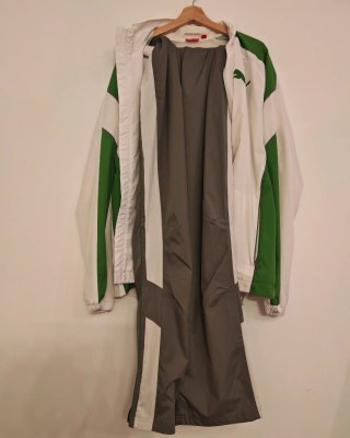 Conjunto chándal Puma blanco y verde