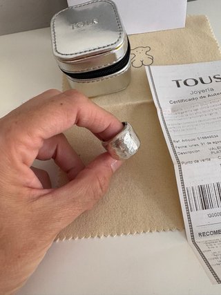Anillo Plata Duna Tous. Número 11