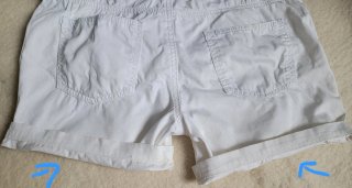 Pantalón corto crema Easy Wear talla 40