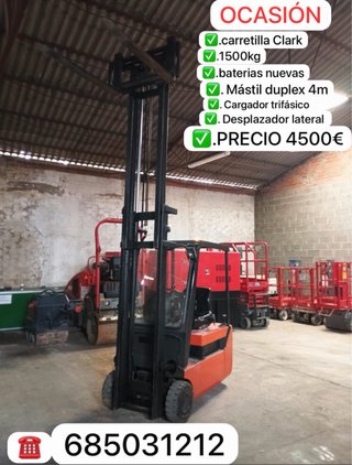 Carretilla elevadora Clark 1500kg