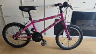 Bicicleta infantil rosa 16 pulgadas